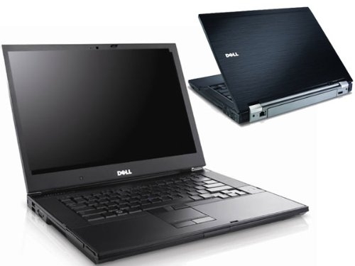 An image of a dell laptop, both front and back.